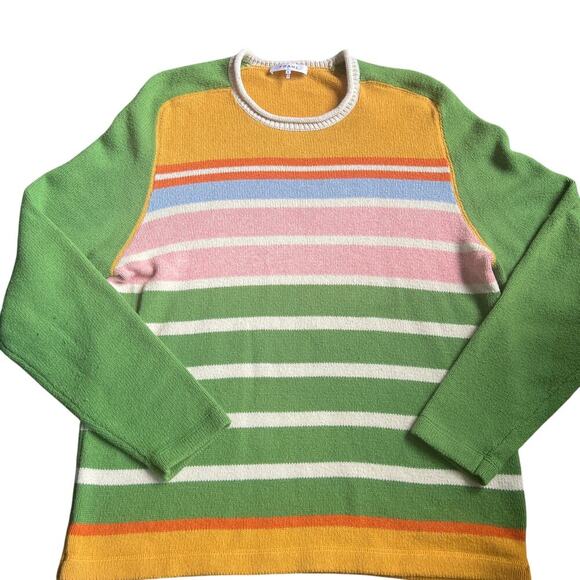 FRAME Mens striped Classic Fit Camp Crewneck Sweater XL - Picture 2 of 9